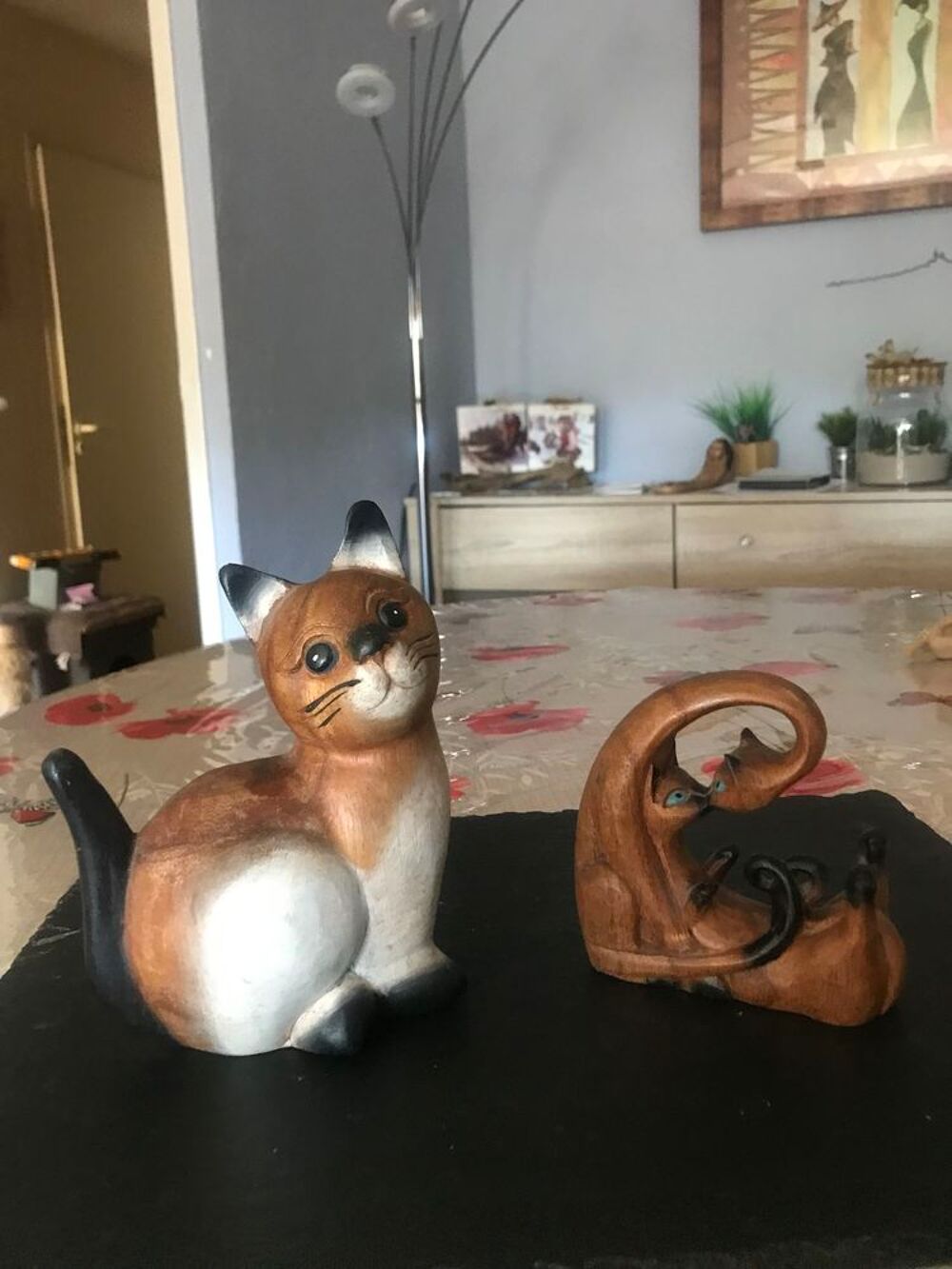 superbes statuettes chats Décoration