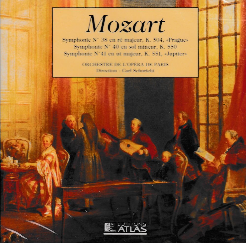 CD Mozart Symphonie N&deg;38, Symphonie N&deg;40, Symphonie N&deg; 41 CD et vinyles