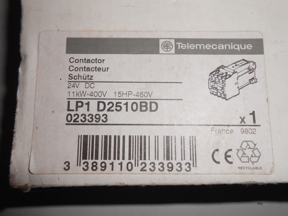 CONTACTEUR LP1 D25108D (13) Bricolage