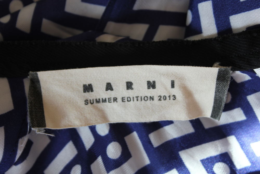 Robe bleu &amp; blanc MARNI T.40 Fr Vêtements