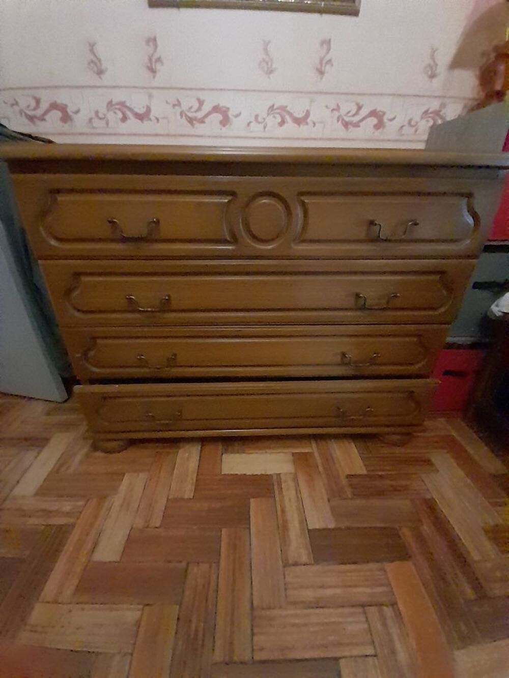 lit pont en ch&ecirc;ne massif et donne commode Meubles