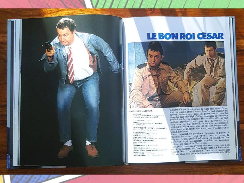 Coluche - Lot 2 grand livres + 1 offert - Biographie Livres et BD