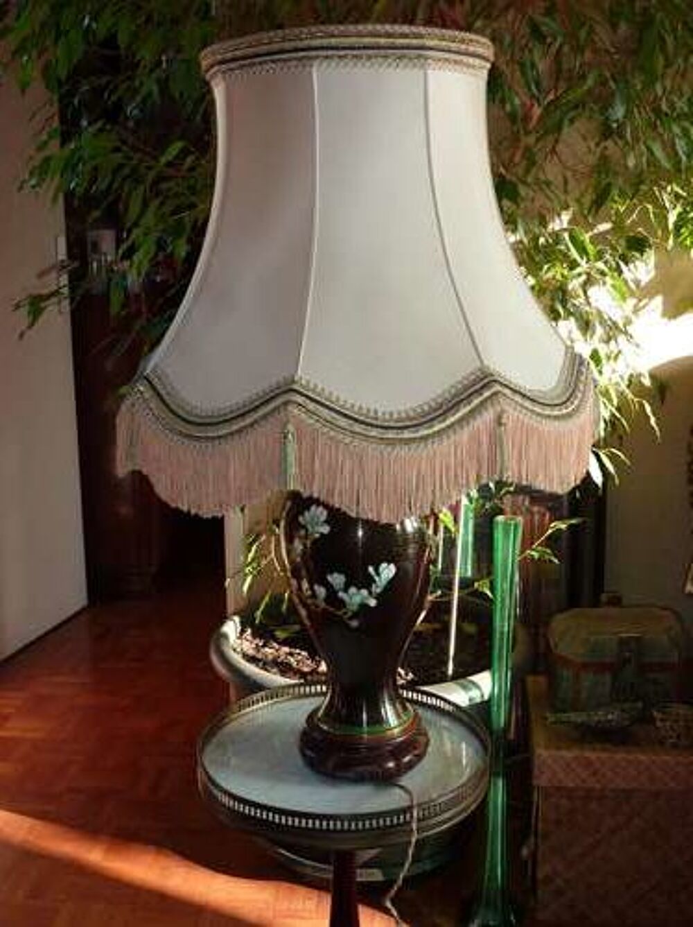 LAMPE CHINOISE PIED EN &Eacute;MAUX CLOISONN&Eacute;S 72cm
Dcoration