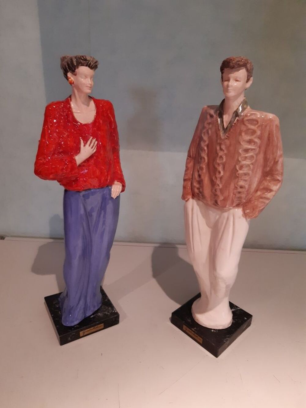 2 sculptures ceramiques 