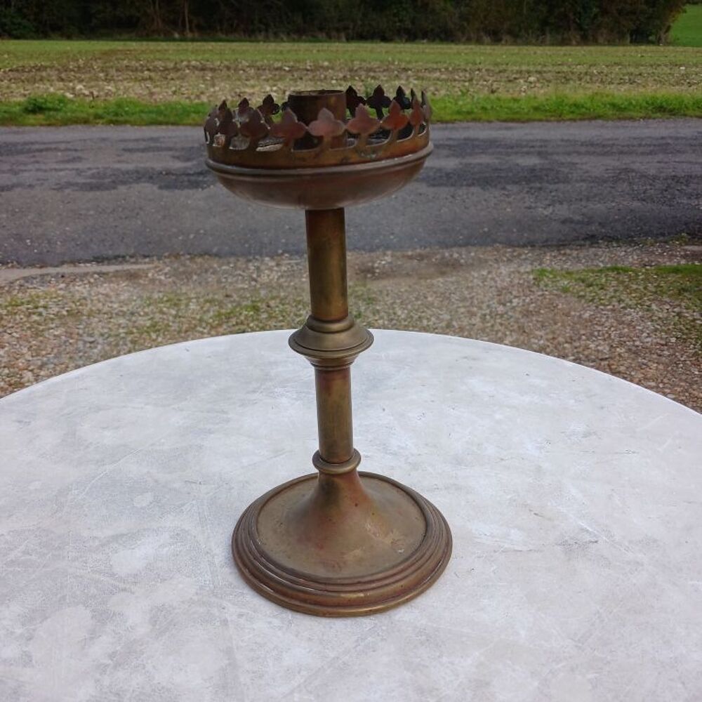 chandelier ancien laiton massif 