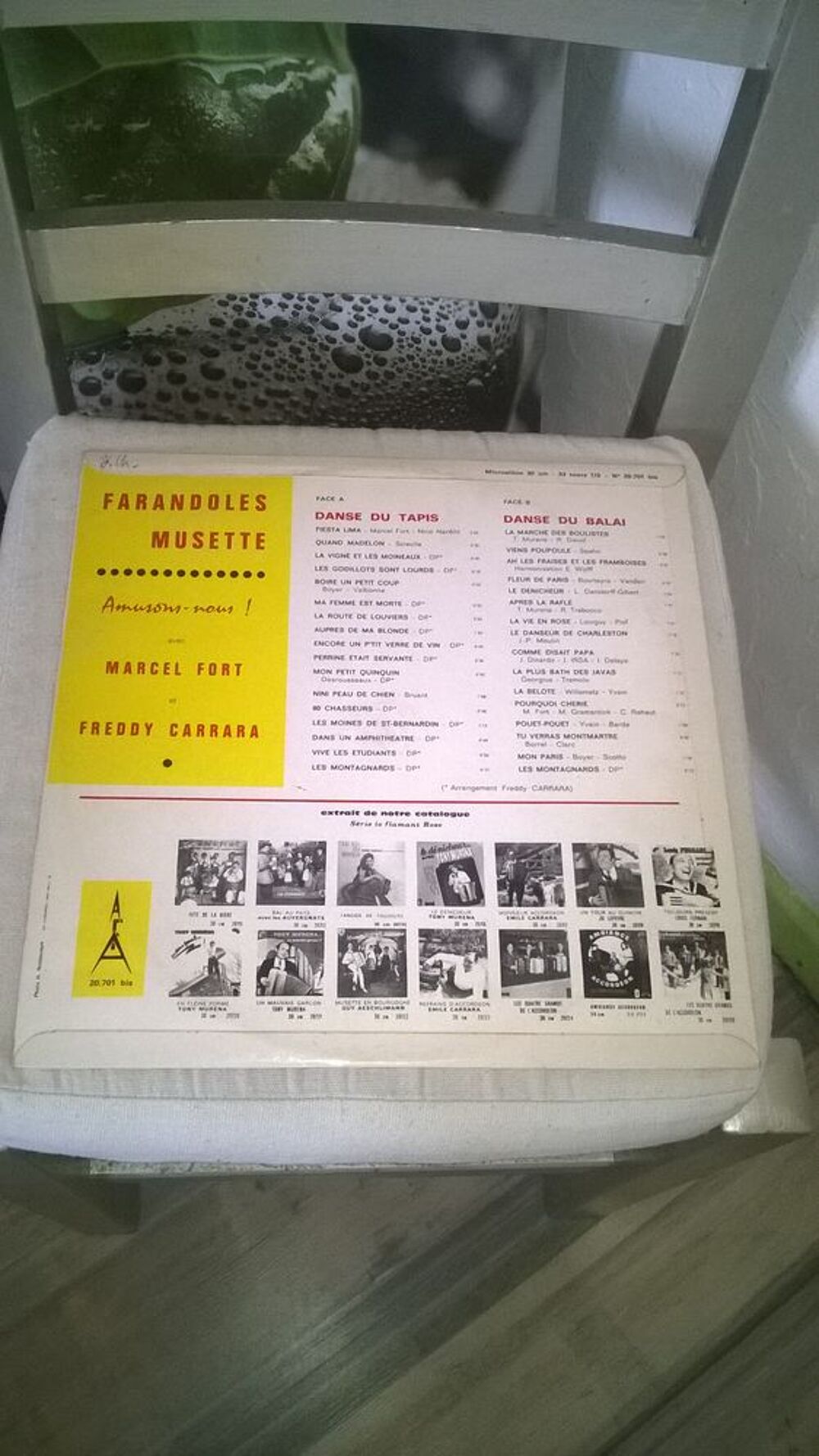 Vinyle Freddy Carrara, Marcel Fort
Farandoles Musette
Exce CD et vinyles