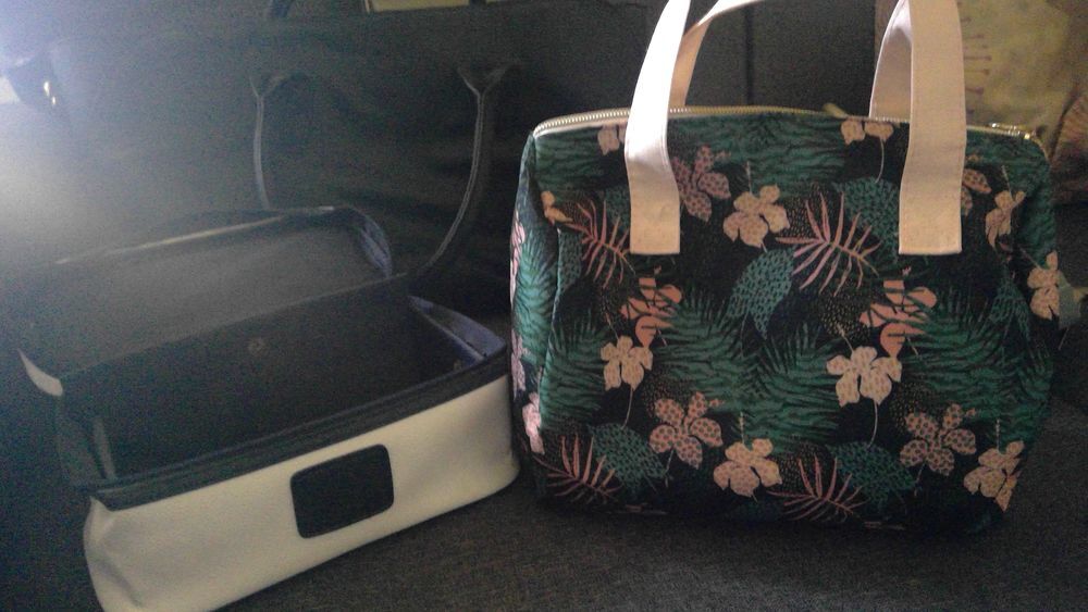 Lot de 5 sacs + portefeuille + sac et trousse de toilette Maroquinerie