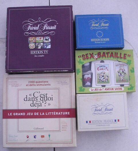 Lot de 5 jeux de soci�t�. 20 P�gomas (06)