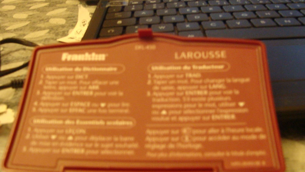 dictionnaire encyclop&eacute;dique marque franklin.+correcteur Matériel informatique