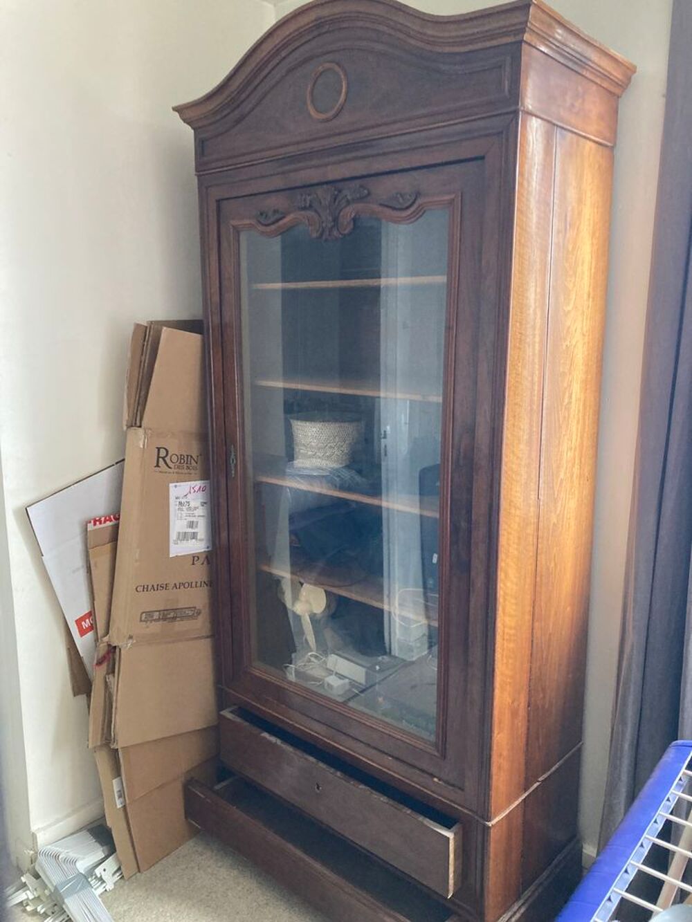 Biblioth&egrave;que Armoire &Eacute;tag&egrave;re Style Anglais Acajou Meubles