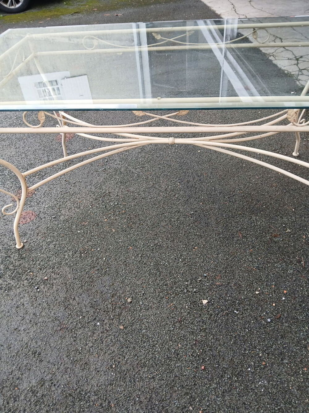 Table en verre fer forg&eacute; Meubles