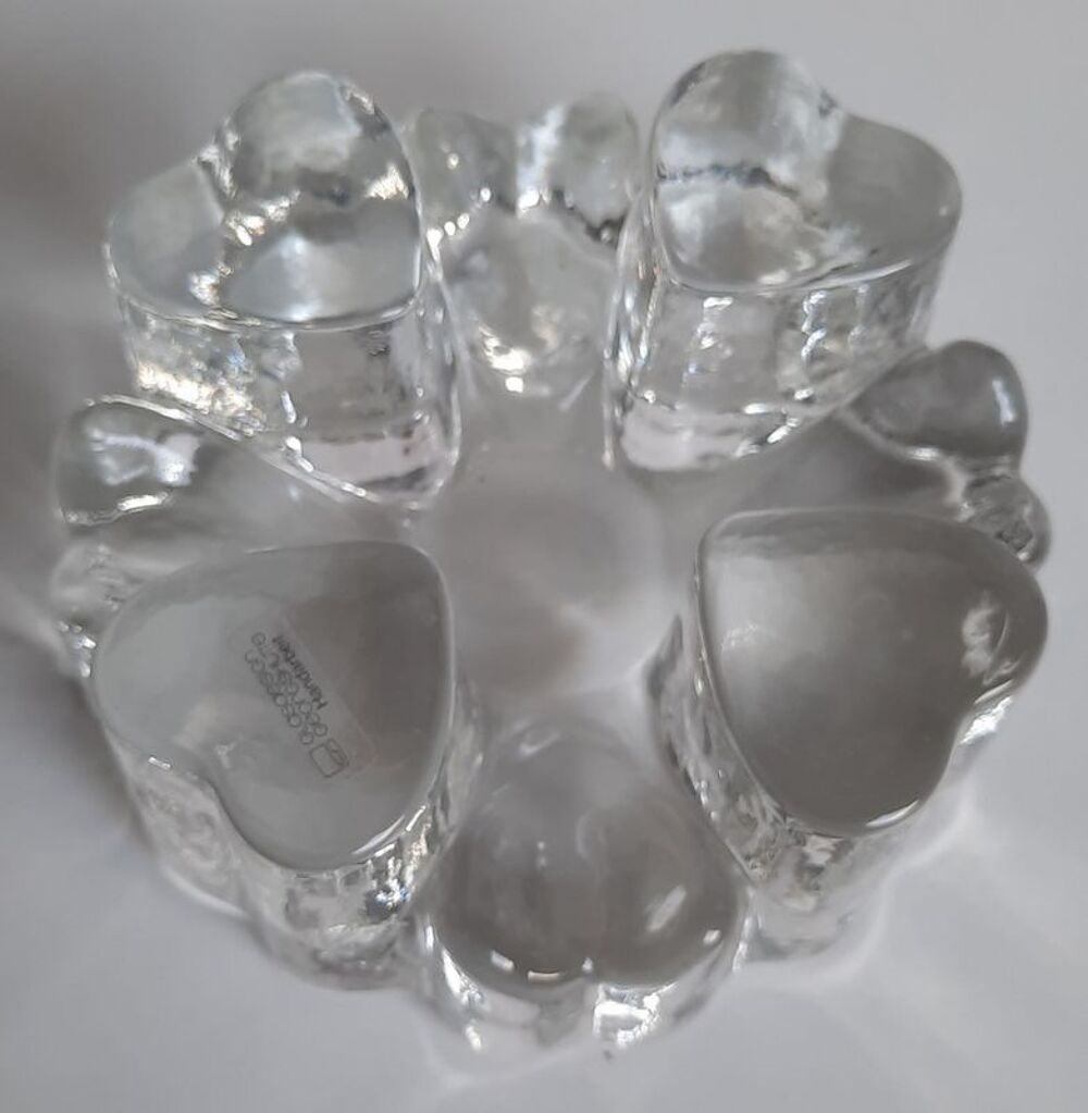 Bougeoir vintage " glasdesign georgsh&uuml;tte handarbeit " Décoration