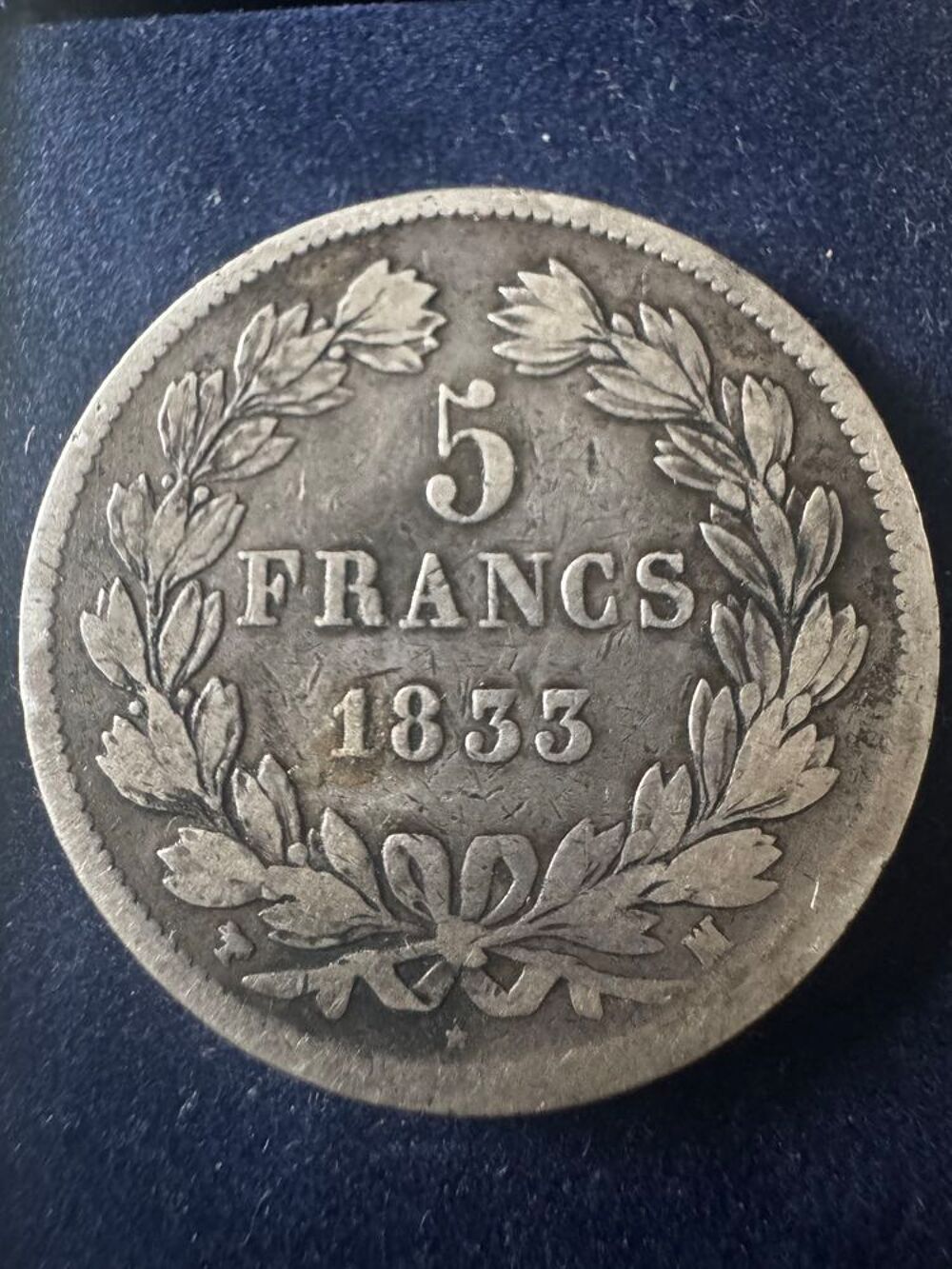 5 Francs en argent Louis-Philippe 1833 