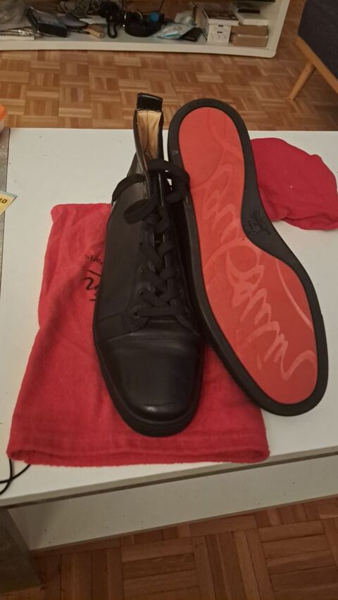 Louboutin sneakers cuir black/ black 350 Paris 20 (75)