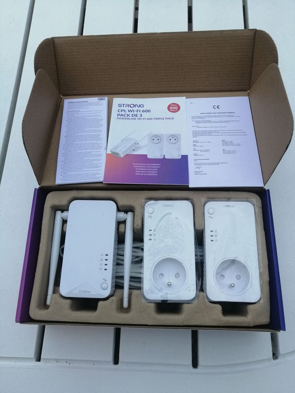 CPL WIFI 600 Mbps PACK DE 3 de marque STRONG Matériel informatique