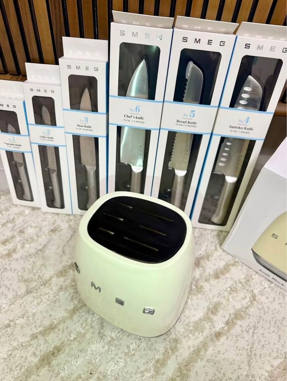 Bloc couteaux Smeg Cuisine