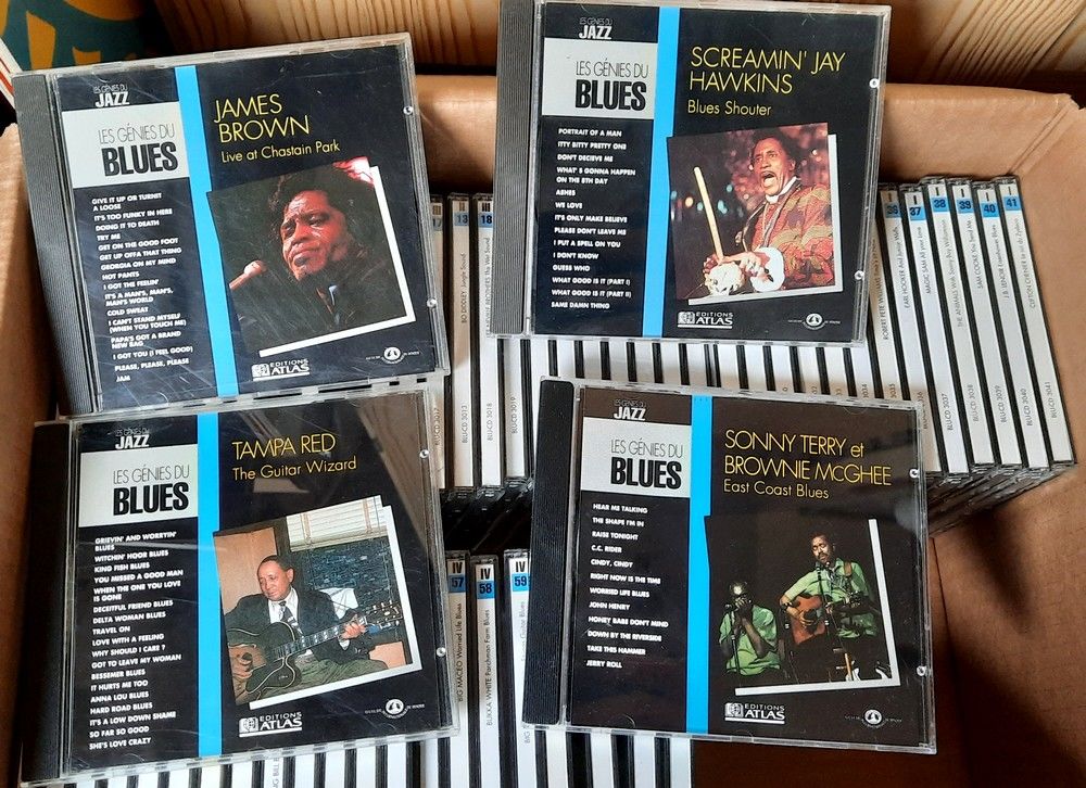 les g&eacute;nies du blues - 59 CD CD et vinyles