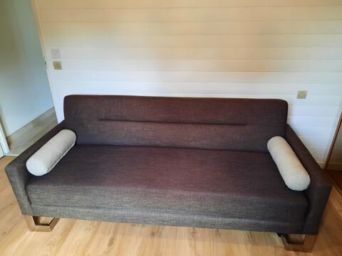 Canap lit 1 place tissu marron 250 Le Boulou (66)