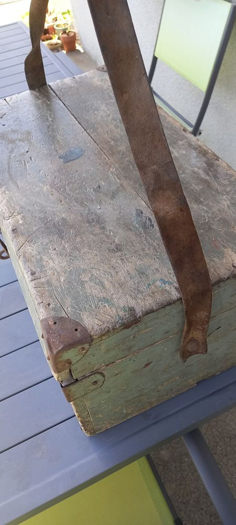 Ancienne caisse d'outillage professionnelle vintage 