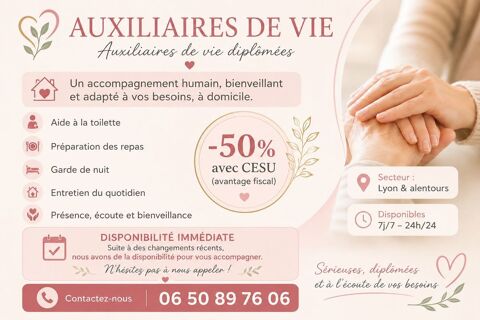 Auxiliaire de vie 0 69130 �cully