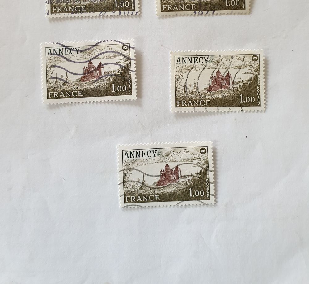 Timbre france 50&deg; congr&egrave;s annecy 1977 lot 0.30 euro 