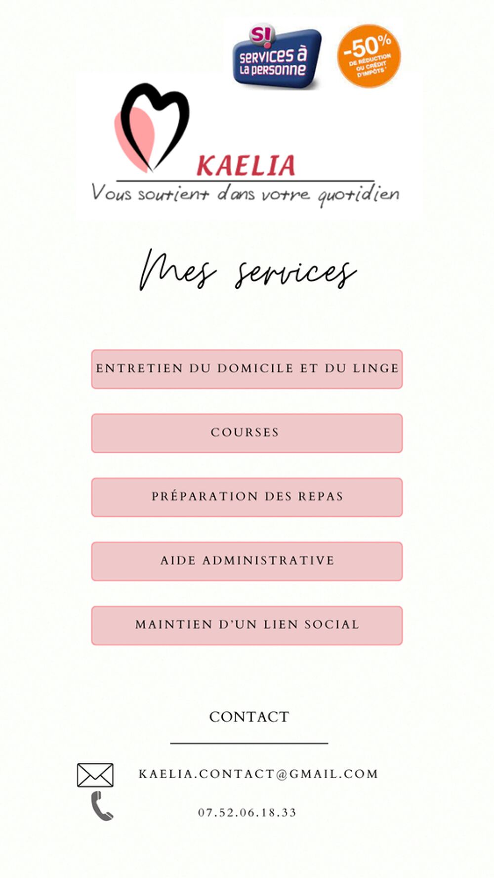   Ménage - auto entrepreneuse 