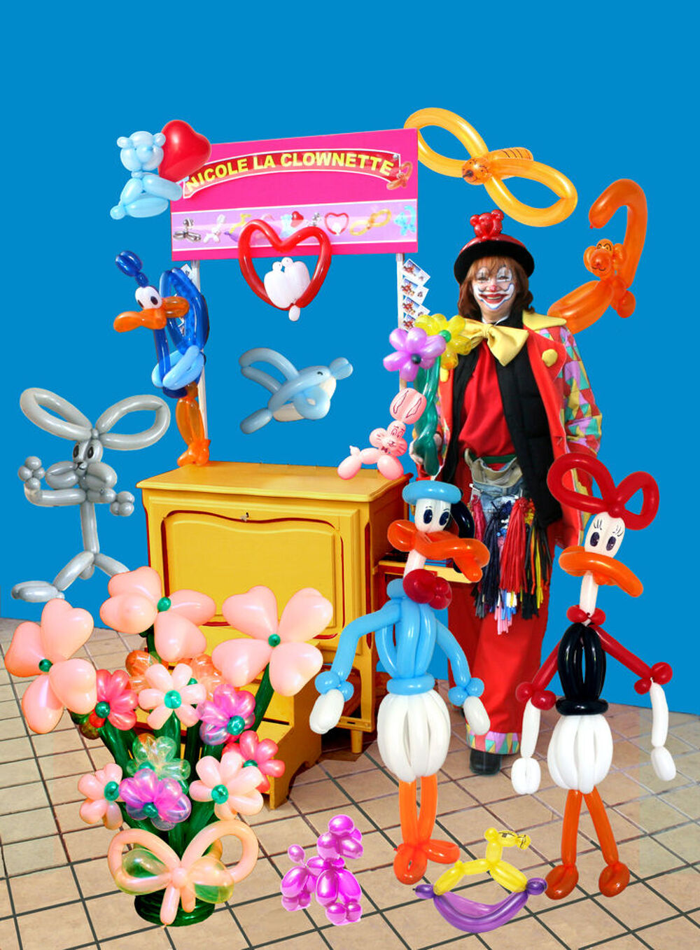   Clownette Sculpture Ballons Modelés  