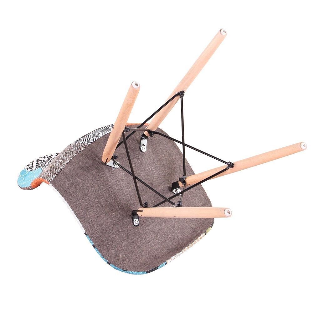 4 Chaises Style Scandinaves Patchwork NEUF Meubles