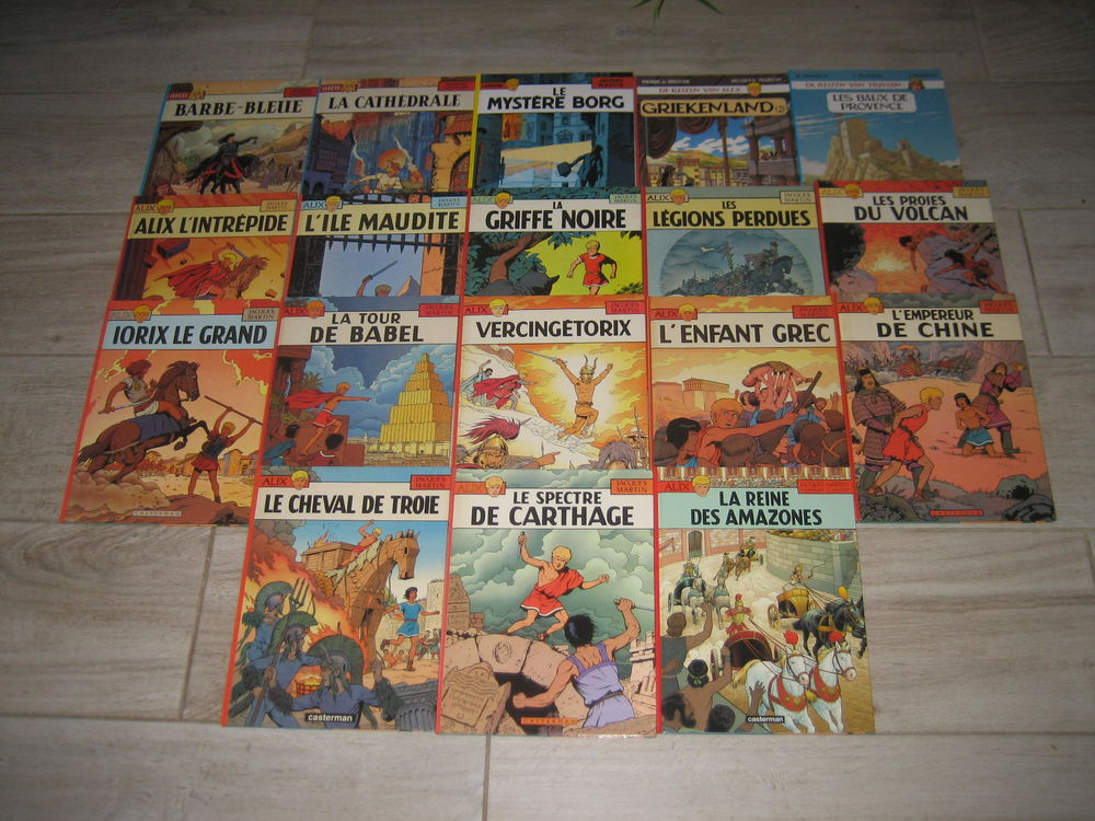 lot 18 bd jaques martin ALIX + jehn et lefranc casterman Livres et BD