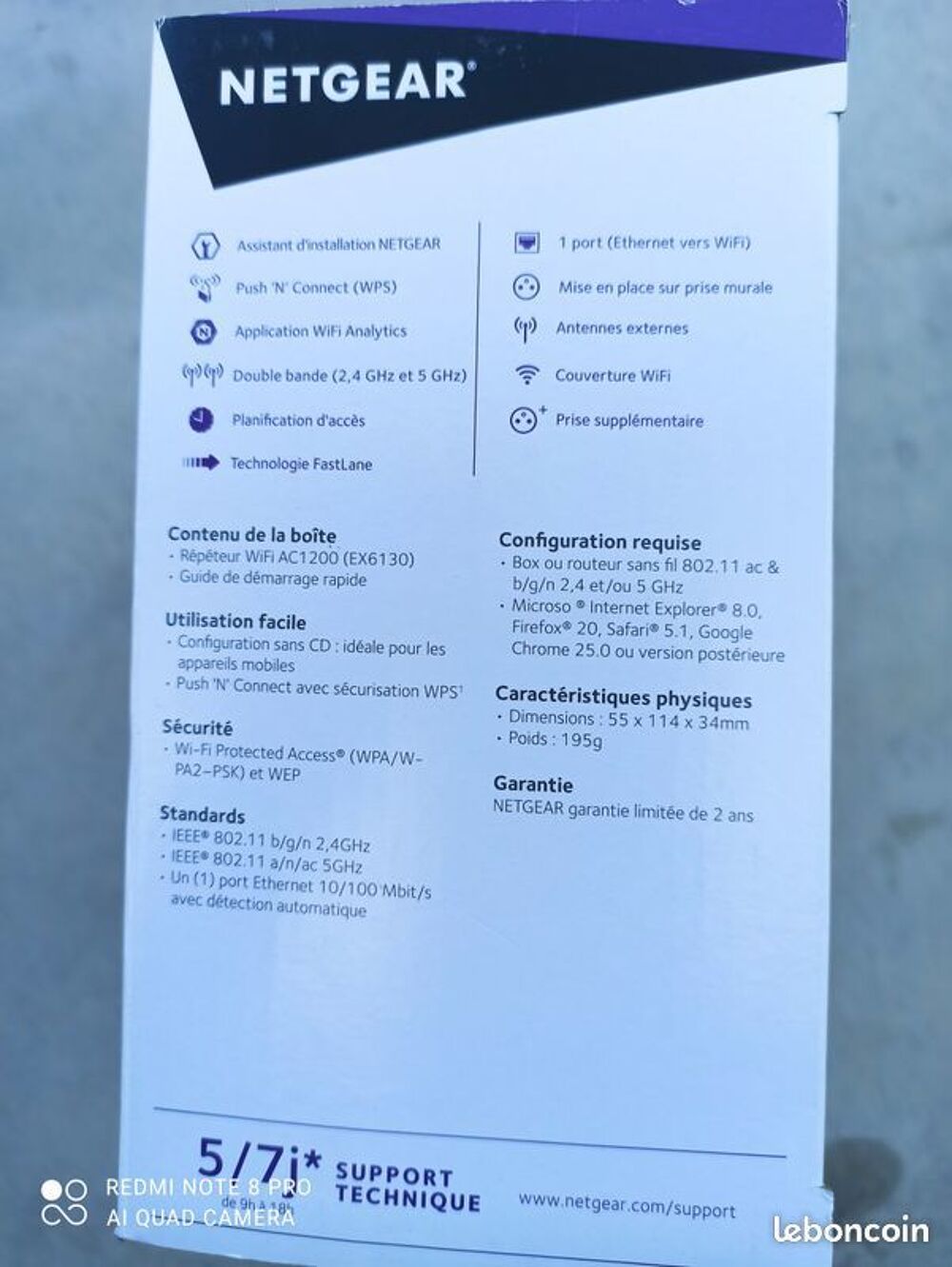 R&eacute;p&eacute;teur WIFI NETGEAR Matériel informatique
