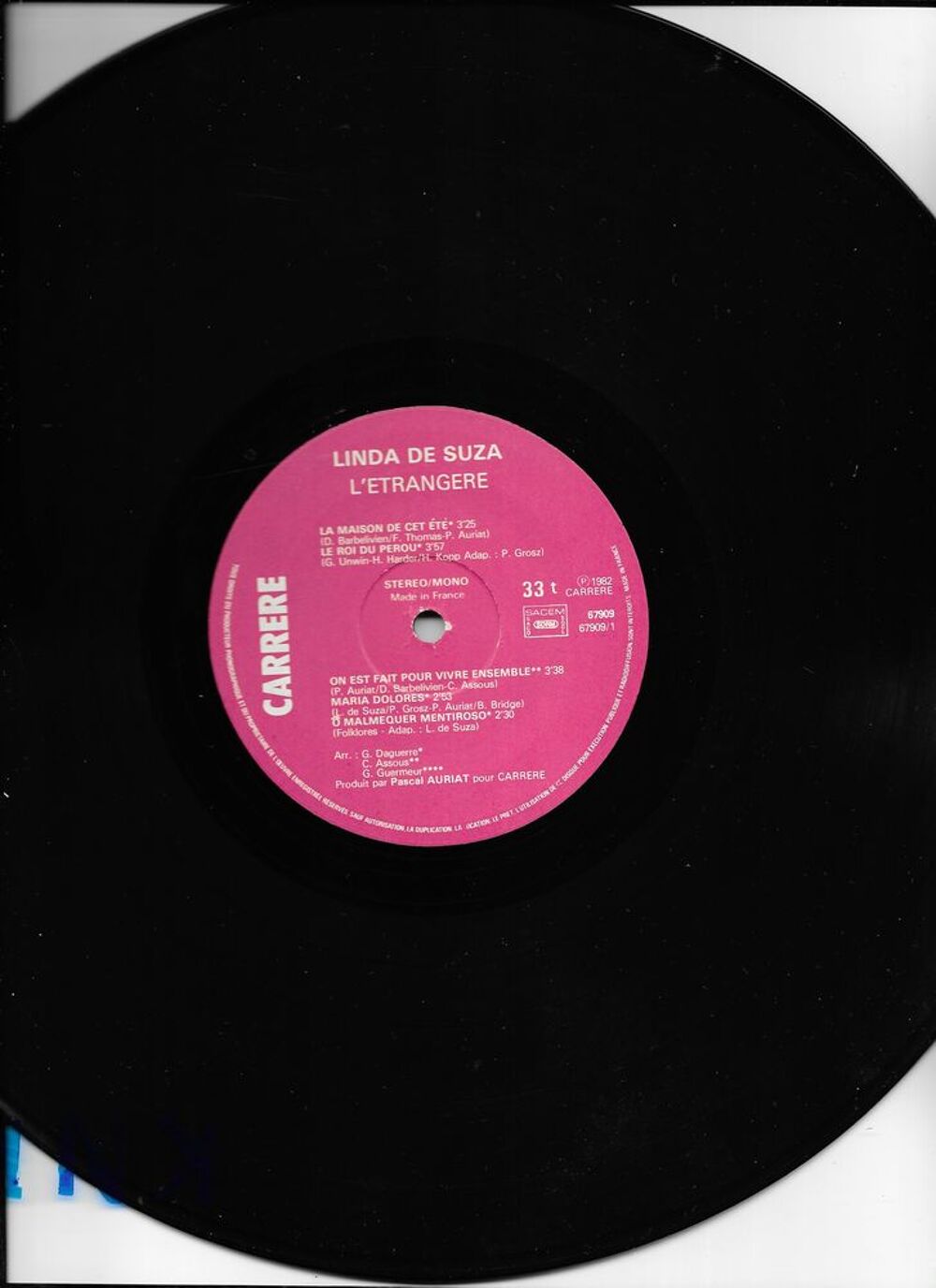 
Vinyle 33 T ,LINDA De SOUZA , L'&eacute;trang&egrave;re - Chants Gospels CD et vinyles