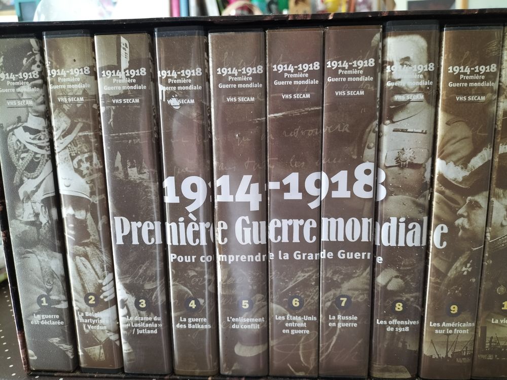 VHS histoire de la 1&egrave;re guerre mondiale. DVD et blu-ray