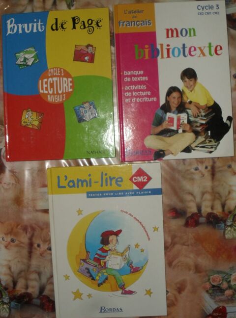 3 livres de Lecture Cycle3 NEUFS  des Editions Bordas Nathan 25 Montreuil (93)