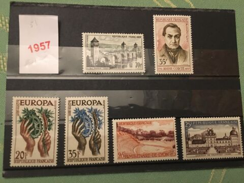 Timbres de Collection de France  Neufs  **    1957 1 Lyon 7 (69)