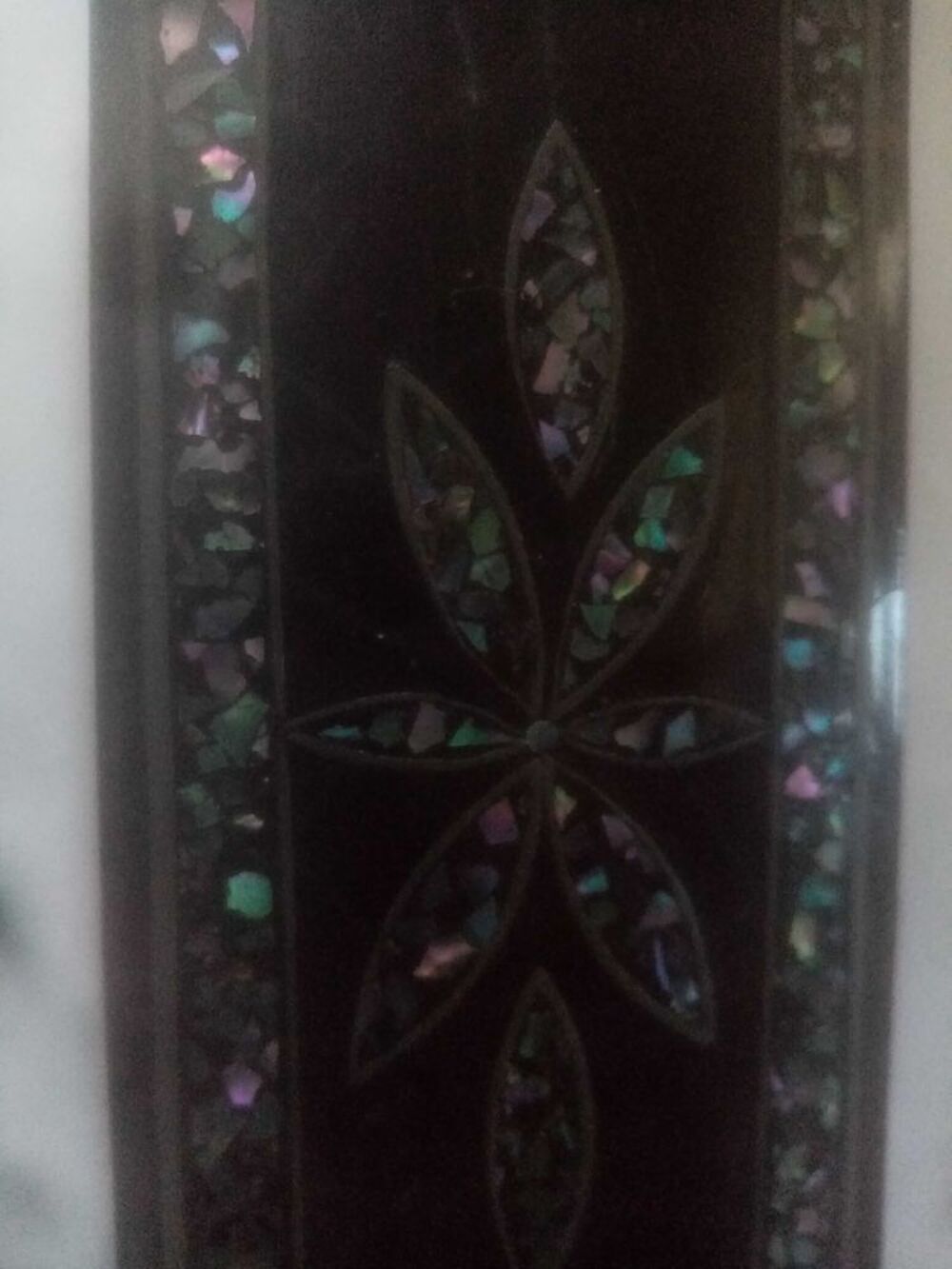 Plumier ivoire &eacute;tain Décoration