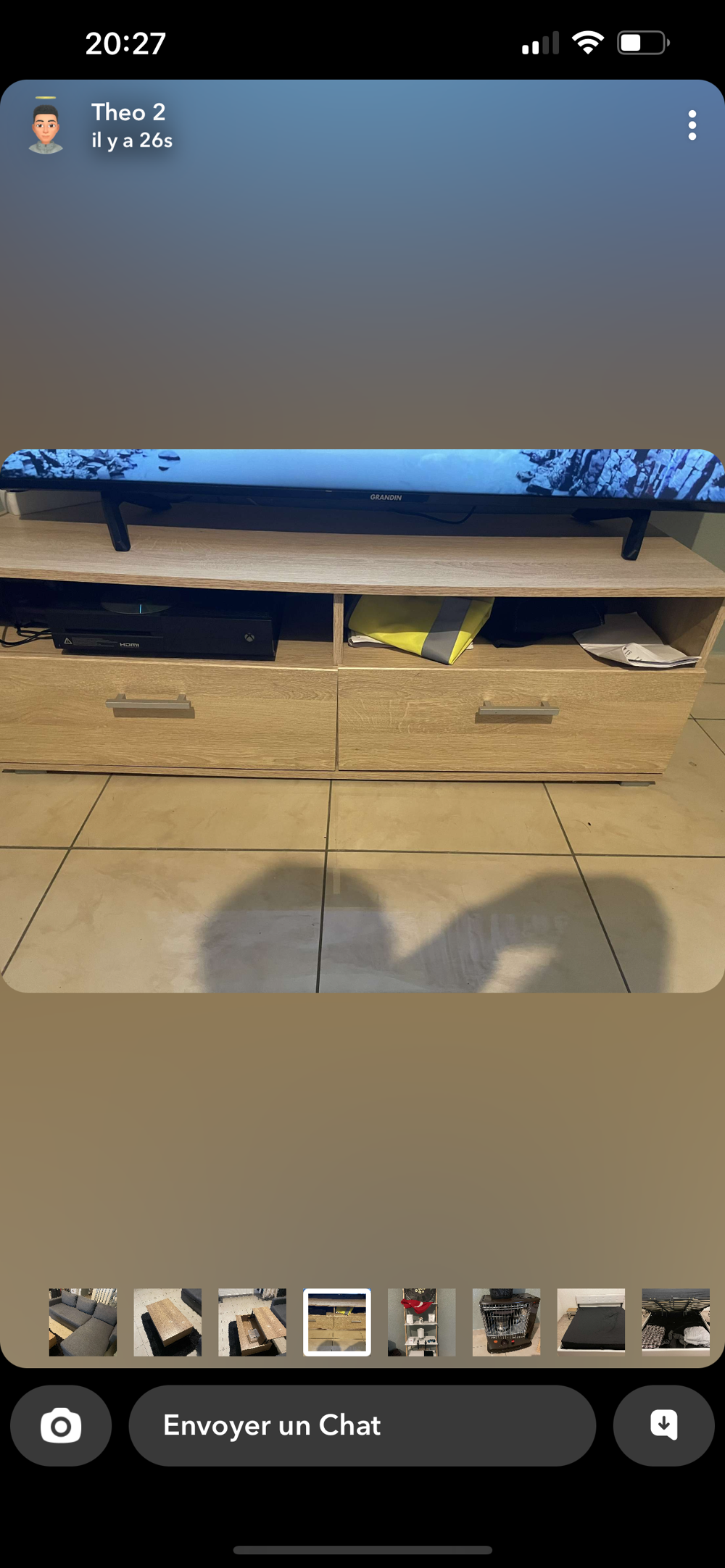 Lot de 2 meubles t&eacute;l&eacute; 
Meubles