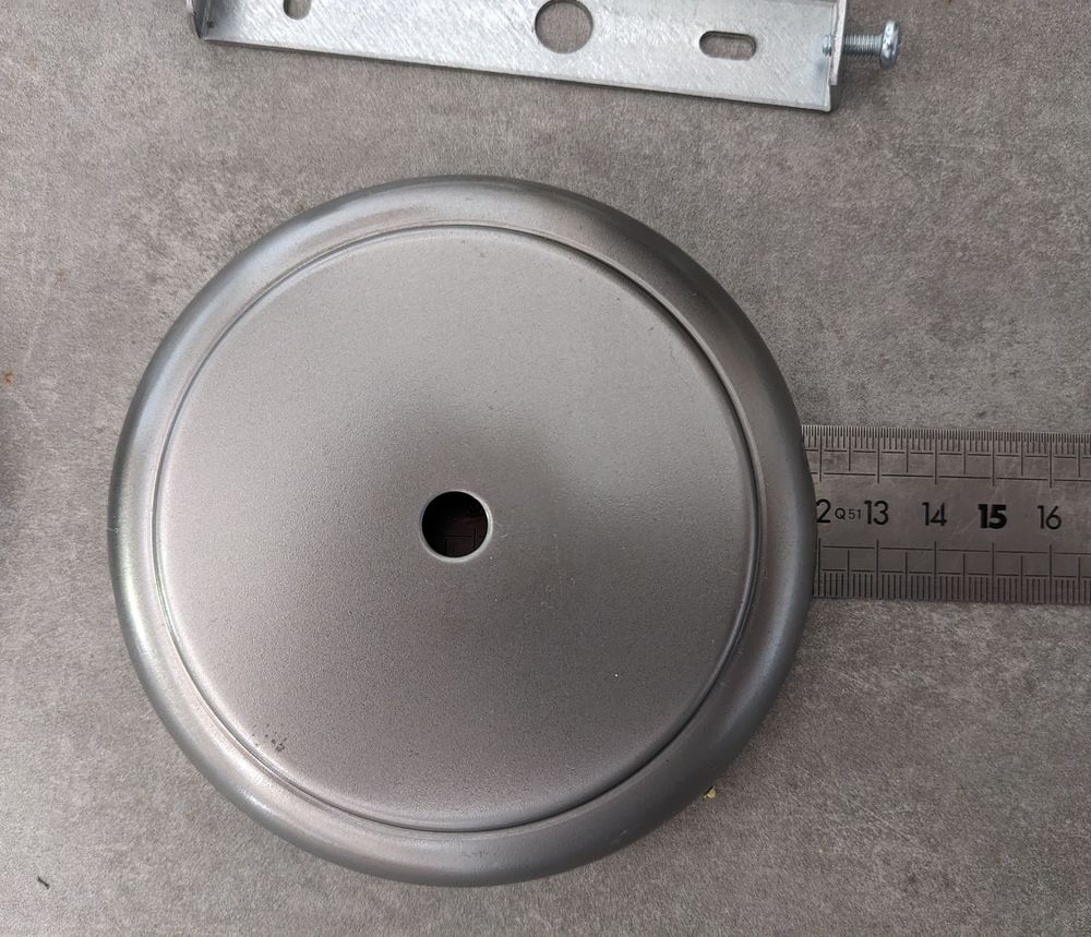 1 un Pavillon de lustre 12 cm acier plafonnier de suspension Bricolage