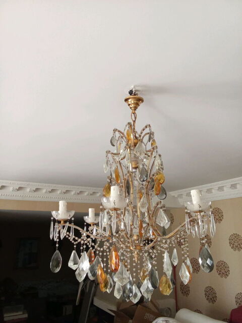 lustre pampilles 6 feux + 1 central 0 Saint-Dizier (52)