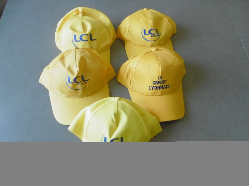 Lot de 5 casquettes neuves LCL Tour de France
