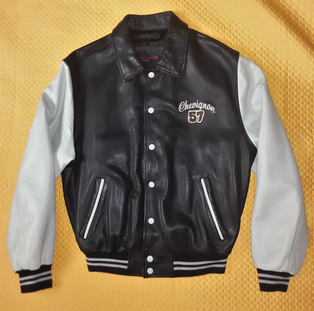 BLOUSON en CUIR - marque CHEVIGNON - HOMME - M Vêtements