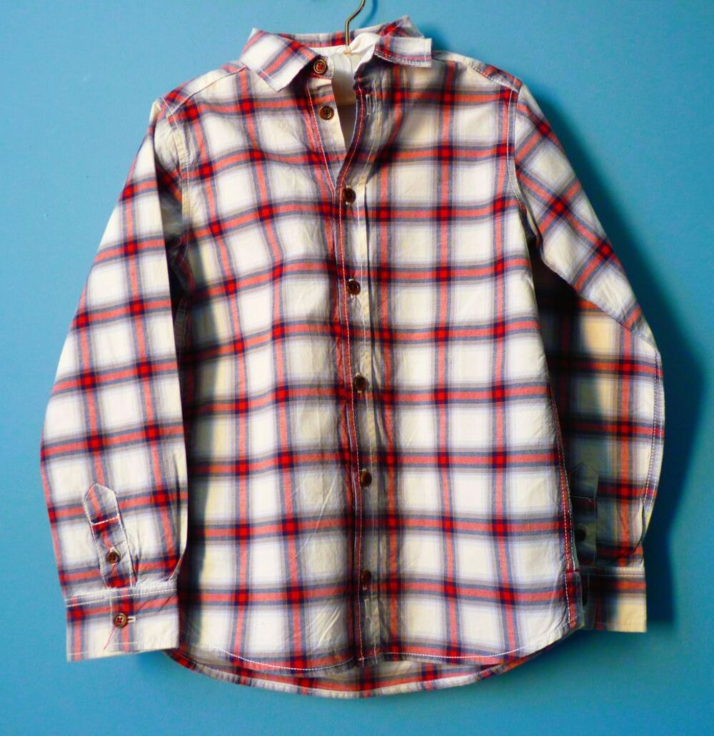 chemise Jacadi gar&ccedil;on carreaux 6 / 7 ans TBE Vtements enfants