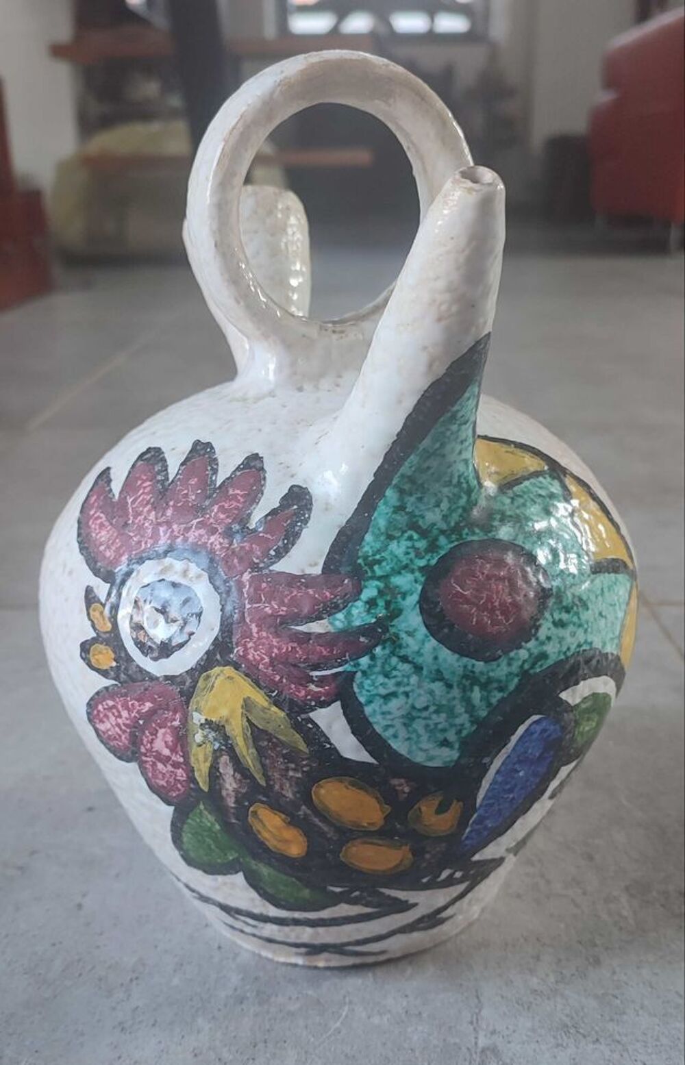 Grande chevrette en c&eacute;ramique de Pablo Sanguino Toledo 