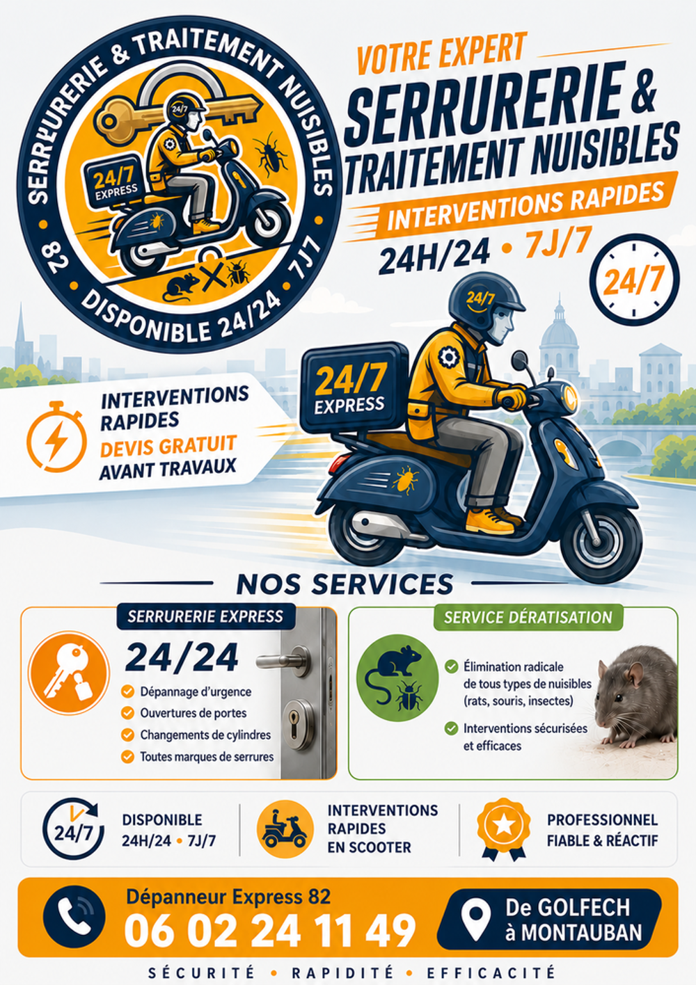   Dépanneur serrurier express 82 