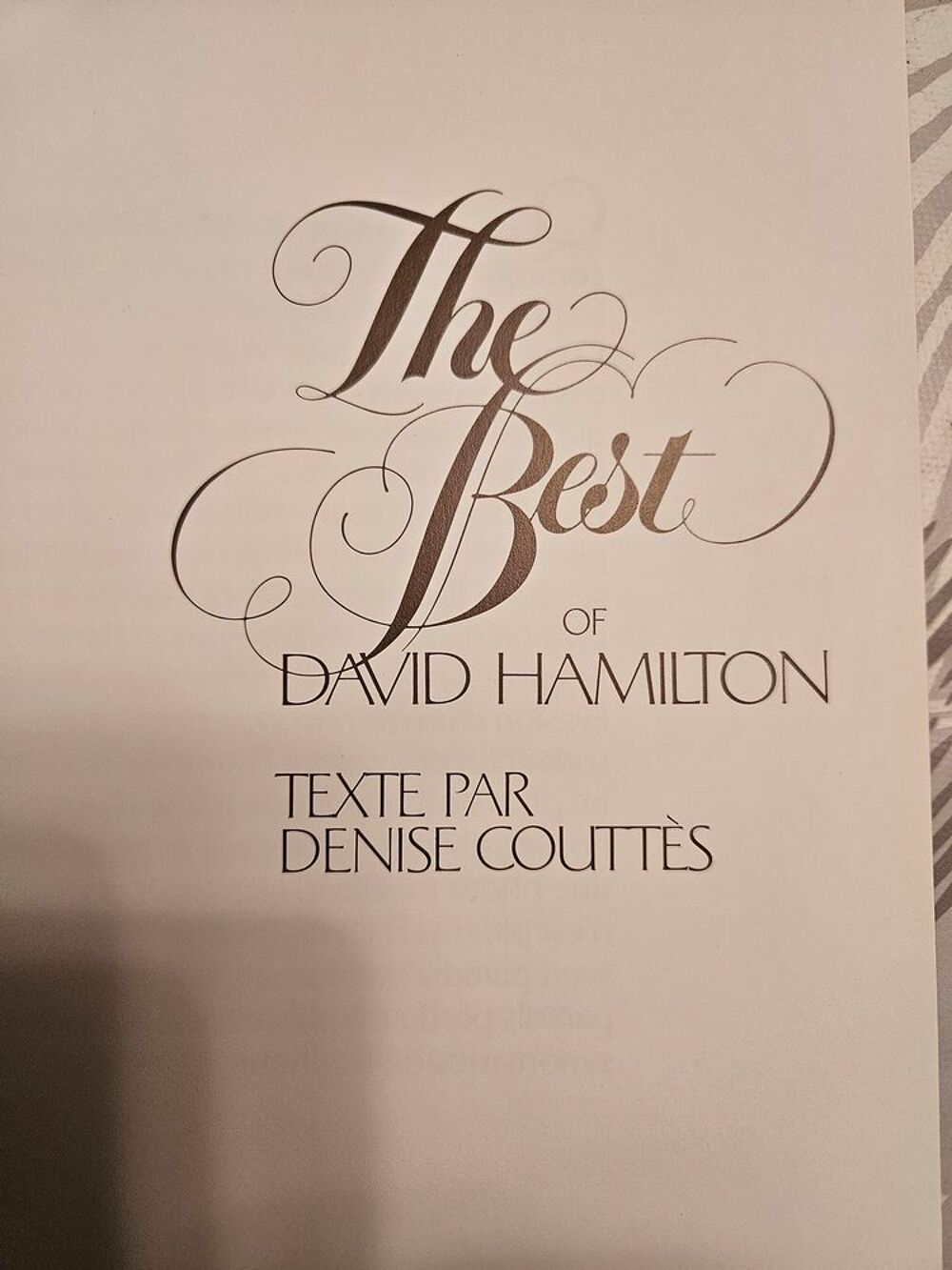 Albums de David Hamilton Livres et BD