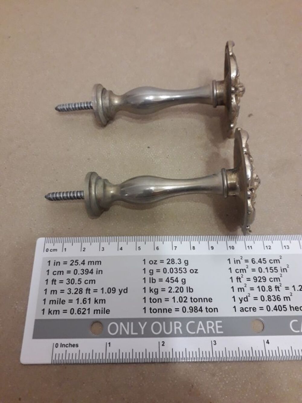 Lot de 2 poign&eacute;es / boutons de meuble Décoration