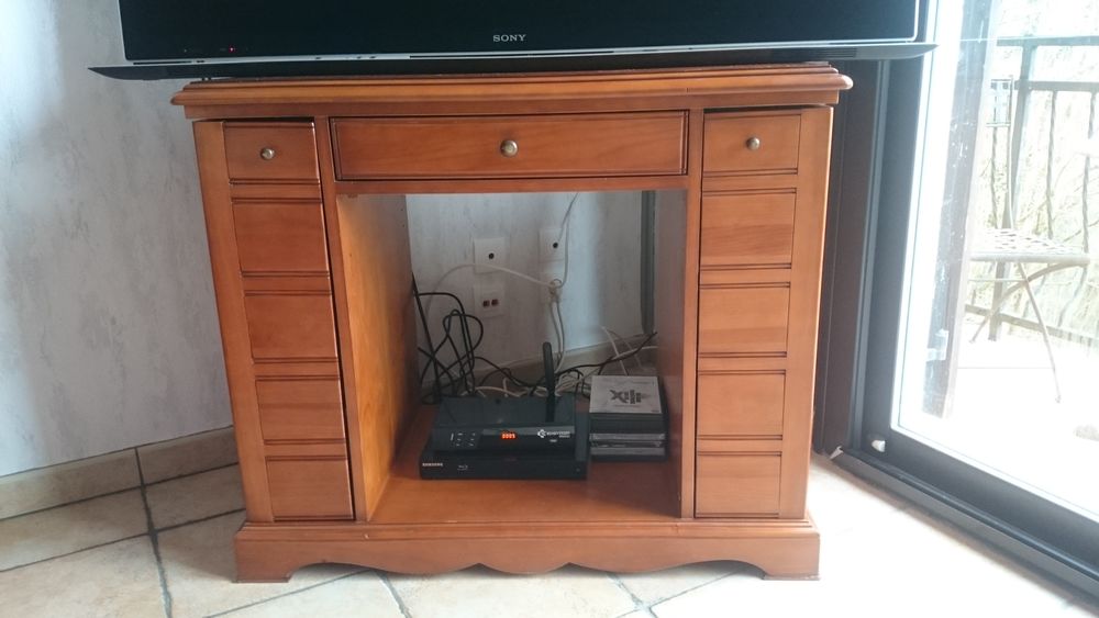 Meuble TV merisier Louis Philippe Meubles