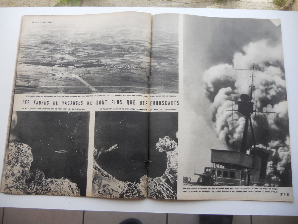MATCH No 95 : LES PHOTOS DE LA GUERRE EN SCANDINAVIE - 1940 Livres et BD
