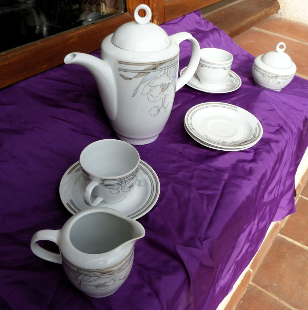 service &agrave; Caf&eacute; porcelaine origine DDR Cuisine