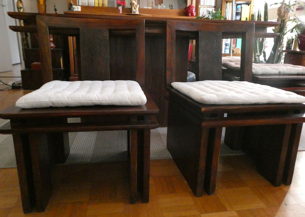  Table, 2 chaises? banc collection Tribal Maison du monde Meubles