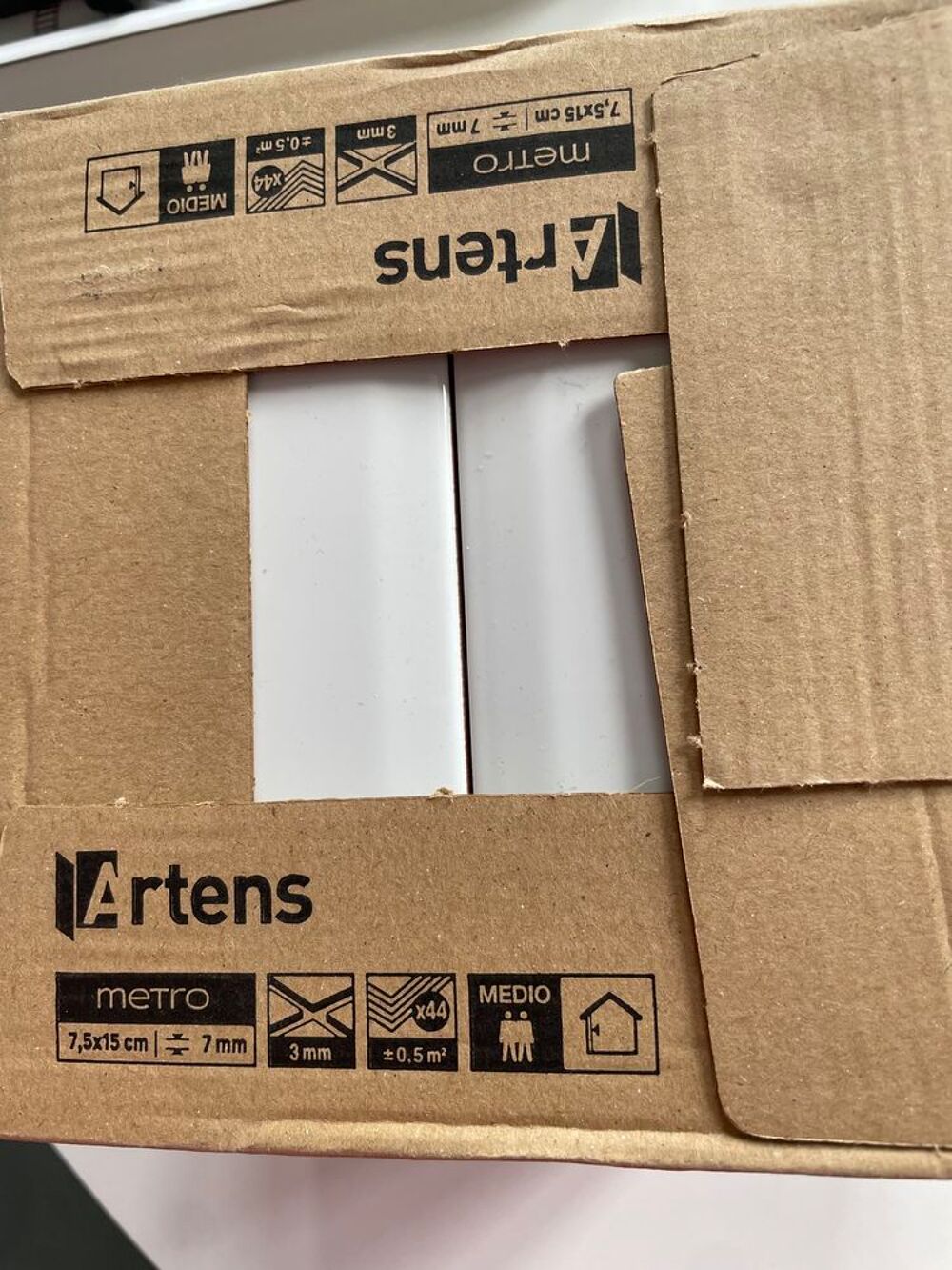 carrelage m&eacute;tro blanc Bricolage